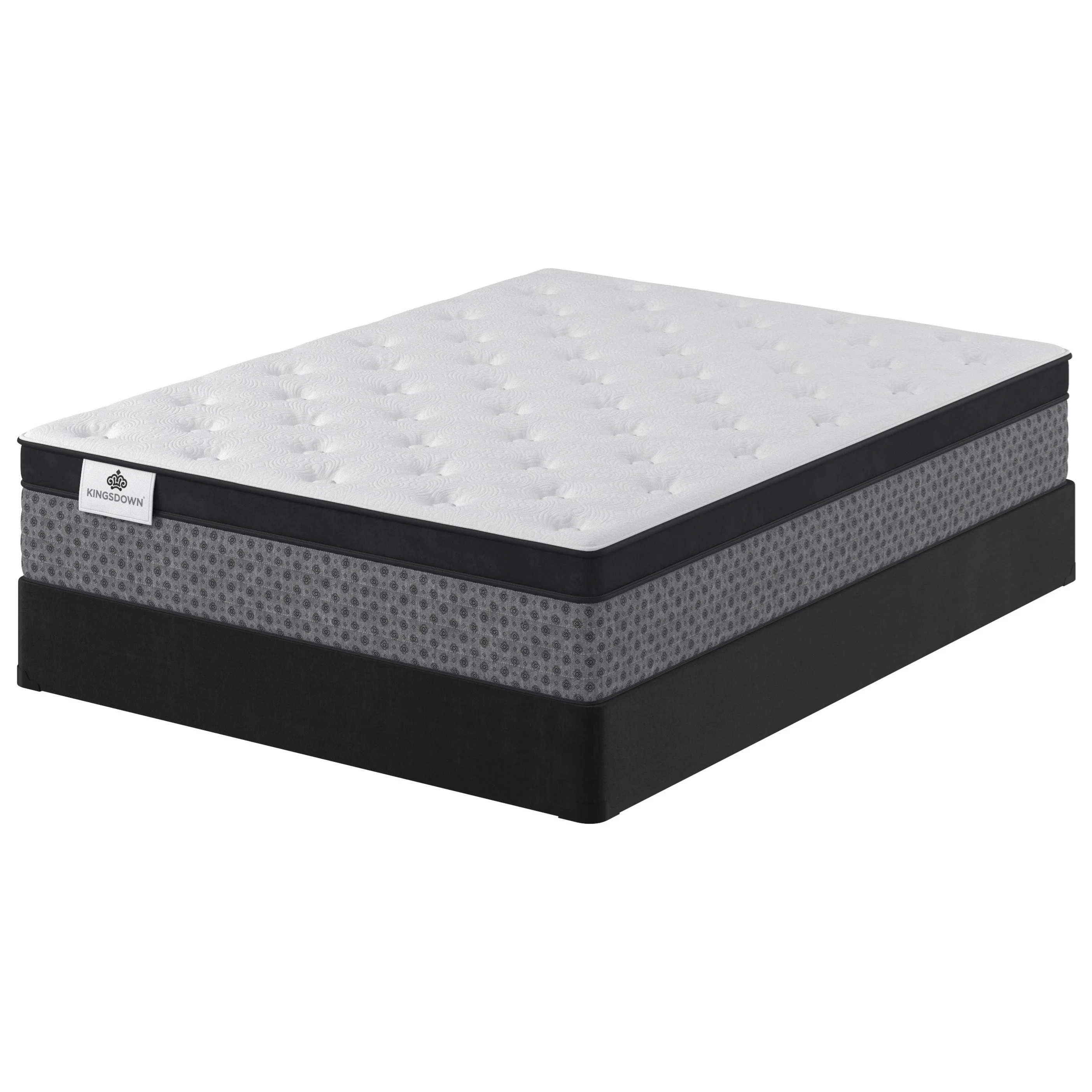 Kingsdown Glamorous Euro Top Plush 21013Q Queen 13.5" Plush Euro Top Mattress Story & Lee